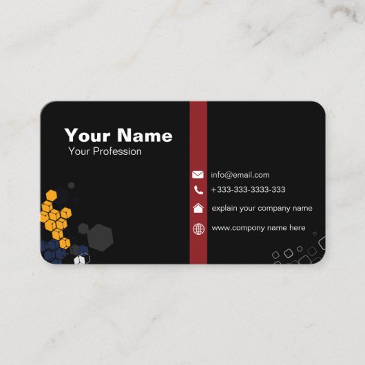 Modernes elegantes Minimalistisches Schlichtes Bus Visitenkarte (Vorderseite)