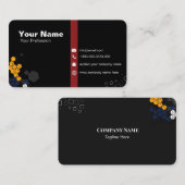 Modernes elegantes Minimalistisches Schlichtes Bus Visitenkarte (Vorne/Hinten)