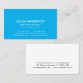 Modernes elegantes Minimalistisches Schlichtes Bus Visitenkarte (Vorne/Hinten)