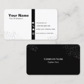 Modernes elegantes Minimalistisches Schlichtes Bus Visitenkarte (Vorne/Hinten)