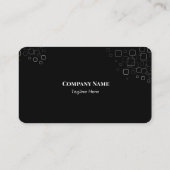 Modernes elegantes Minimalistisches Schlichtes Bus Visitenkarte (Rückseite)