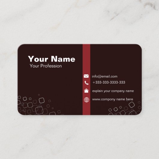 Modernes elegantes Minimalistisches Schlichtes Bus Visitenkarte (Vorderseite)