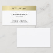 Modernes, elegantes, Minimalistisches Schlichtes G Visitenkarte (Vorne/Hinten)