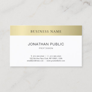 Modernes, elegantes, Minimalistisches Schlichtes G Visitenkarte