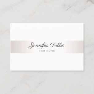 Modernes elegantes Minimalistisches schlichtes Visitenkarte