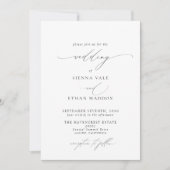 Modernes, elegantes Minimalistisches Script Einfac Einladung (Vorderseite)