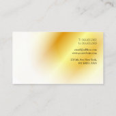 Modernes, elegantes Minimalistisches Template in G Visitenkarte (Rückseite)