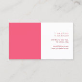 Modernes, elegantes Minimalistisches Template in R Visitenkarte (Rückseite)