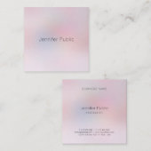 Modernes, elegantes Minimalistisches Template Quadratische Visitenkarte (Vorne/Hinten)