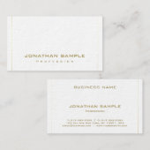 Modernes elegantes Minimalistisches Visitenkarte (Vorne/Hinten)