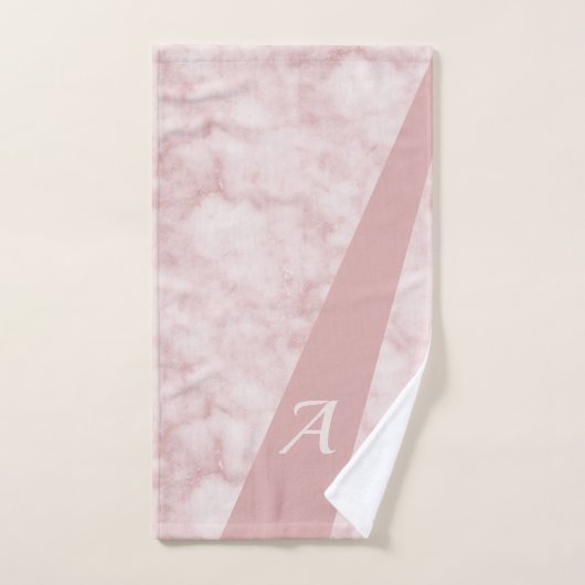 Modernes, elegantes mit Monogramm, erstklassiges D Badhandtuch Set (Handtuch)