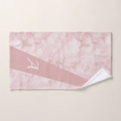 Modernes, elegantes mit Monogramm, erstklassiges D Badhandtuch Set (Handtuch)