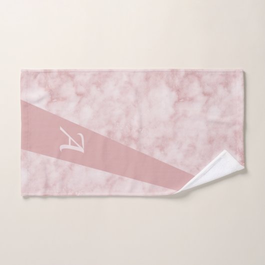 Modernes, elegantes mit Monogramm, erstklassiges D Badhandtuch Set (Handtuch)