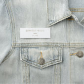 Modernes, elegantes Mitarbeiter-Rectangle Namensschild (Beispiel)