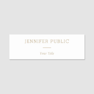 Modernes, elegantes Mitarbeiter-Rectangle Namensschild