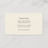 Modernes, elegantes Monogram-Berater für graue Str Visitenkarte (Rückseite)
