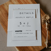 Modernes, elegantes Monogram Bly Band