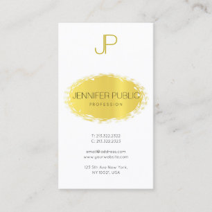 Modernes, elegantes Monogram Clean Design Trendy S Visitenkarte