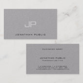 Modernes, elegantes Monogram Minimalistisch Templa Visitenkarte (Vorne/Hinten)