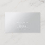 Modernes elegantes Monogramm A Visitenkarte (Rückseite)