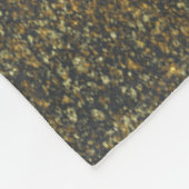 Modernes, elegantes Monogramm der Gold-Touch Fleecedecke (Ecke)
