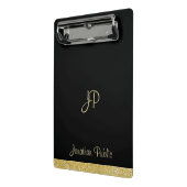 Modernes, elegantes Monogramm für einfaches Design Mini Klemmbrett (Gewinkelt2)