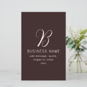 Modernes, elegantes Monogramm für Unternehmensname (Stehend Vorderseite)