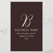 Modernes, elegantes Monogramm für Unternehmensname (Vorderseite)