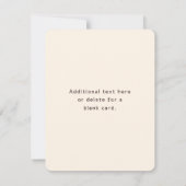 Modernes, elegantes Monogramm für Unternehmensname Dankeskarte (Rückseite)