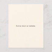 Modernes, elegantes Monogramm für Unternehmensname Flyer (Hinten)