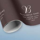 Modernes, elegantes Monogramm für Unternehmensname Geschenkpapier