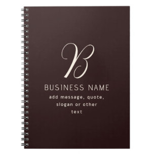 Modernes, elegantes Monogramm für Unternehmensname Notizblock
