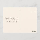 Modernes, elegantes Monogramm für Unternehmensname Postkarte (Rückseite)