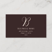 Modernes, elegantes Monogramm für Unternehmensname Visitenkarte (Vorderseite)