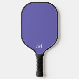 Modernes, elegantes Monogramm in Lila oder beliebi Pickleball Schläger