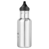 Modernes, elegantes Monogramm mit der besten Minim Edelstahlflasche (Rechts)