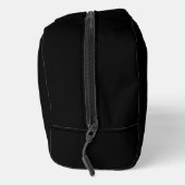 Modernes, elegantes Monogramm Name Schwarz Graue S Waschbeutel (Rechts)