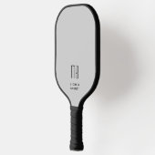 Modernes, elegantes Monogramm Pickleball Schläger (Links)