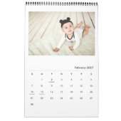 Modernes, elegantes Multi-Foto Kalender (Feb 2027)