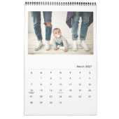 Modernes, elegantes Multi-Foto Kalender (Mär 2027)