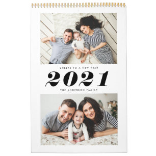 Modernes, elegantes Multi-Foto Kalender