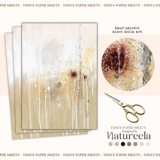 Modernes, elegantes Muster Abstraktes Gewebe Seidenpapier