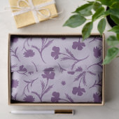 Modernes elegantes Muster Chic Niedlich Lila Seidenpapier (Geschenk)