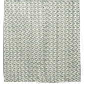 Modernes elegantes Muster Duschvorhang (Vorderseite)