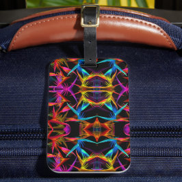 Modernes, elegantes Muster schwarz und farbenfroh Gepäckanhänger