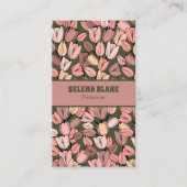 Modernes elegantes Muster | Vertikales Design | Visitenkarte (Vorderseite)