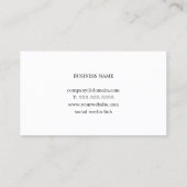 Modernes, elegantes Muster Visitenkarte (Rückseite)