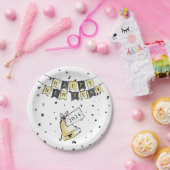 Modernes elegantes New Year Black Gold Party Pappteller (Party)