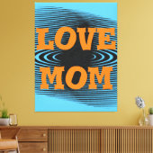 Modernes, elegantes, orangefarbenes, schwarzes, bl leinwanddruck (Insitu (Wohnzimmer))