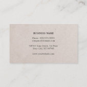 Modernes, elegantes Paper Gray Stripe Consultant Visitenkarte (Rückseite)